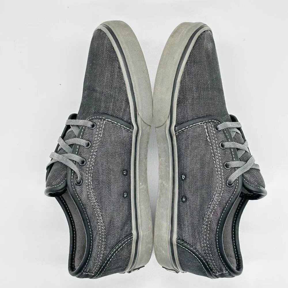 Vans Chukka Low Youth Dark Grey Denim & Pewter Skate Shoes Sz 4.5